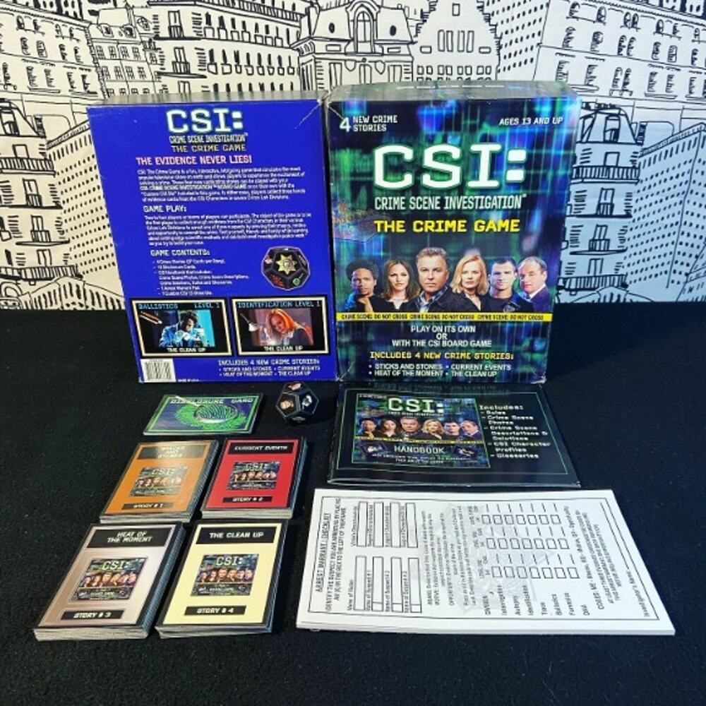 CSI : Crime Scene Investigation - The Crime Game 2004 GREAT CONDITION Complete!